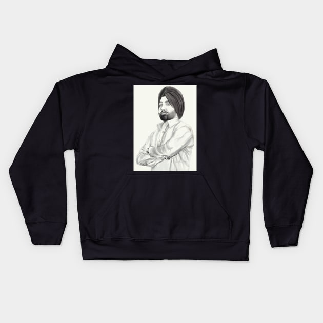 Ammy Virk Kids Hoodie by sukhpalgrewal